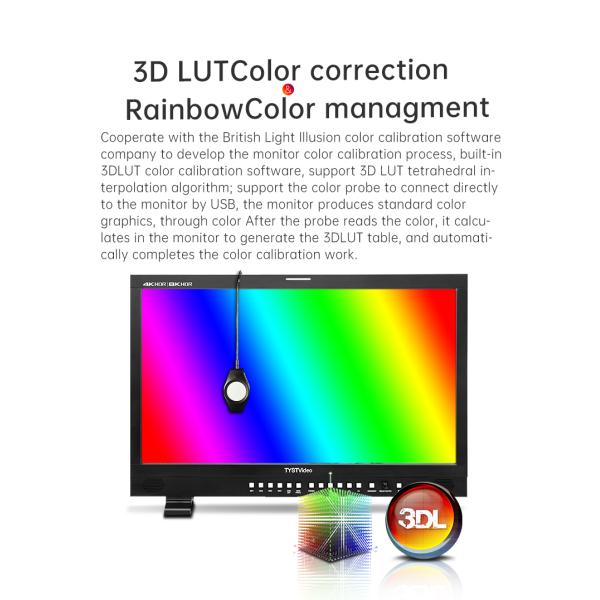 TYSTVideo Ultra-HD Director Monitor 12G-SDI Input/Output 32'' Large Screen Private Mold Support HDR mode/Gamma EOTF