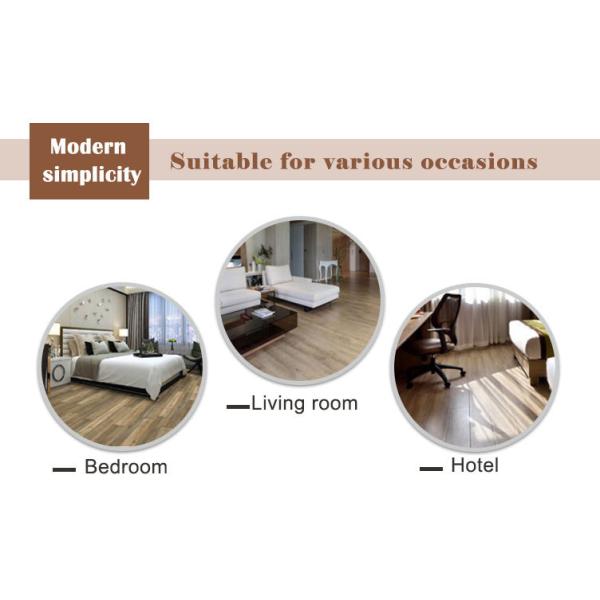 Oak Wooden SPC LVT Click Flooring for Bathroom Kitchen Interior