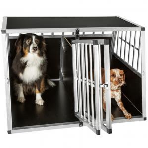 China Dog Cage Kennel Large Extra Large Aluminum Metal Pets Kennel Car Transport Crate  ZX104B wholesale