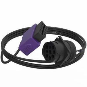 China Purple Automotive Wiring Harness J1939 9 Pin Deutsch To Obd2 Cable For Truck on sale