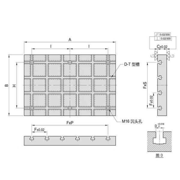 Grey Iron Cnc Machine Accessories Customized Fixture Base Plate Mc