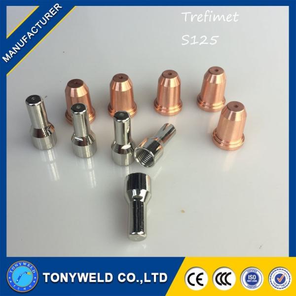 EN60974-7 S125 Trafimet Plasma Torch Parts Nozzle And Electrode