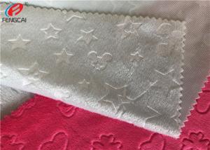 China 3D Embossed Minky Plush Fabric Velboa Faux Fur Fabric Brushed Surface on sale