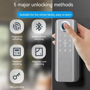 China Apartment Smart TTLock Privacy Lock Fingerprint Code Card EKey Access Deadbolt Lock on sale