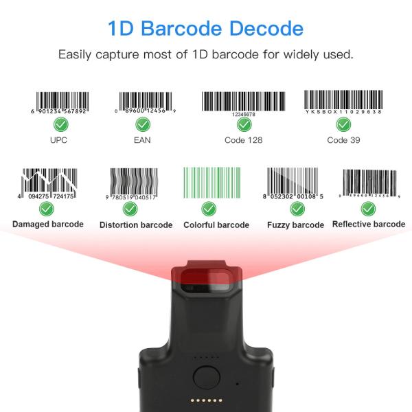 Quality CODE93 CODE128 Wireless QR Code Scanner Portable Barcode Reader for sale