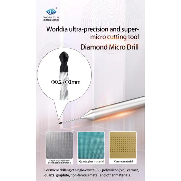 Poly Crystalline Diamond Wz3 Series Pcd Drill 0.2-0.75mm