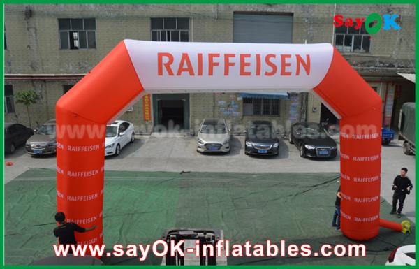 Inflatable Rainbow Arch Oxford Cloth Inflatable Arch Gate Entrance With Logo Print For Event