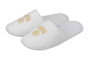 China terry cotton fabric slippers on sale