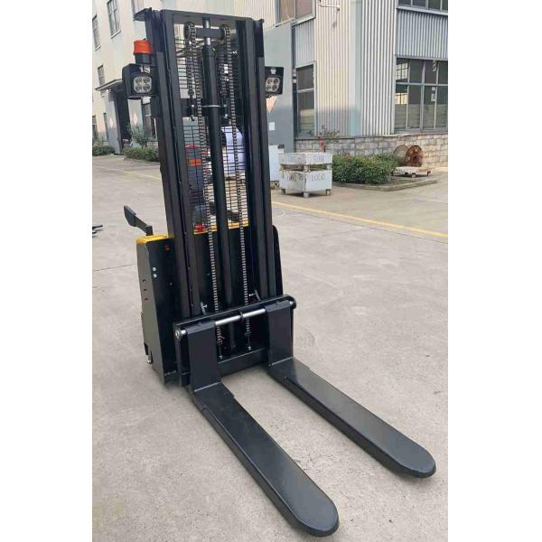1.5ton 3000mm Light weight Full electric platform stacker with side wheels for tight spaces use