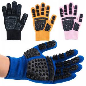 China True Touch Glove Cat Hair Deshedding Brush Glove Dog Hair Comb Hair Remover on sale