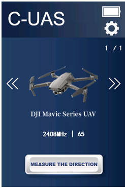 Touch Screen Handheld Drone Detector 2km Range With Frequency Spectrum Monitoring