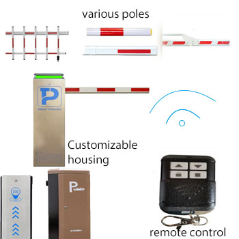 Brushless Motor Barrier Gate with Collision Avoidance Turnstile Function