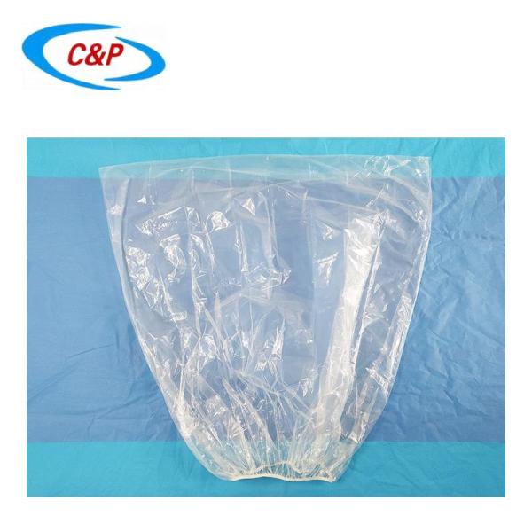 Clear Poly Surgical Sterile Medical Equipment Covers Drapes With Elasticized Openings