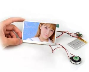 China Custom function TFT LCD video display module with PCBA/battery/control buttons and speaker wholesale