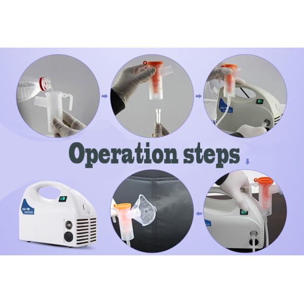 ABS Antibacterial Portable Compressor Nebulizer For Adults Automatic Temperature Control
