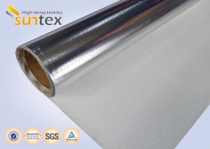 China Good Quality Aluminum Foil Coated Cloth Laminated Roll Fireproof Fiberglass Fabric wholesale