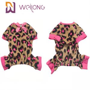 China Customizable Pattern Bow Pet Pajamas Pet Clothing Warmth Cute Dog Pajamas wholesale
