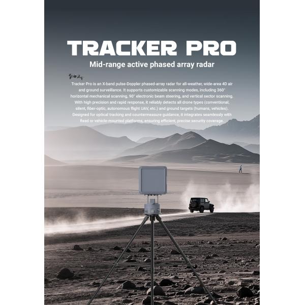 Tracker Pro AESA Radar 360° Detection 5km Range for Drones