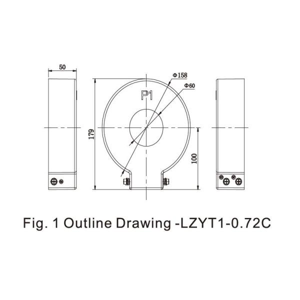 5 Amp LV Current Transformer Fixed Cable Ring Type Ac Current Transformer