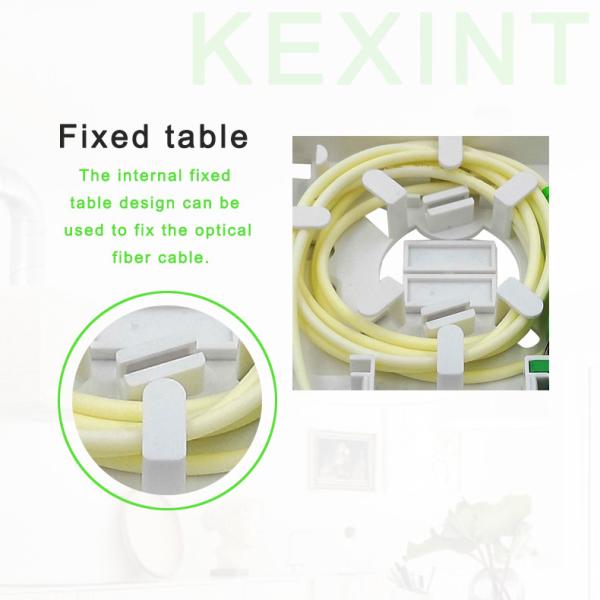 Indoor dustproof Flame Retardant Fiber Optic Distribution Box Multi Functional FTTH 86 ABS