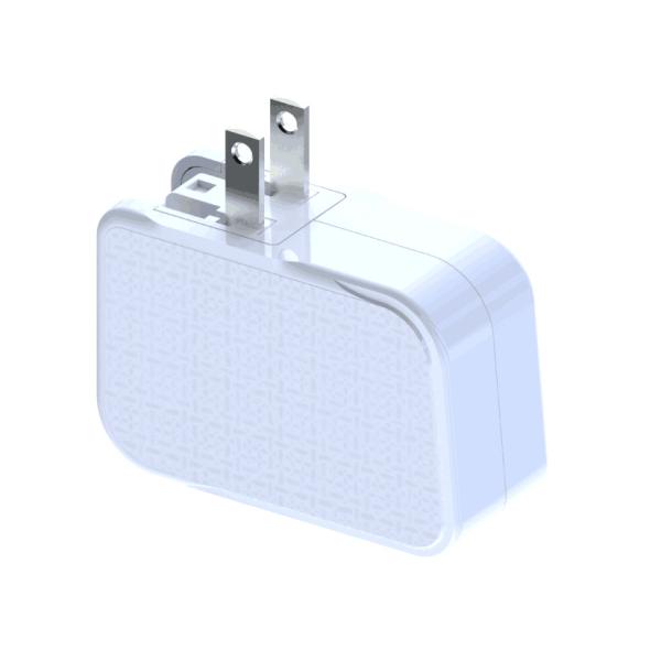 PVC Universal Power Plug Adapter , EU Ac Adapter Power Supply 45W GAN PD Power