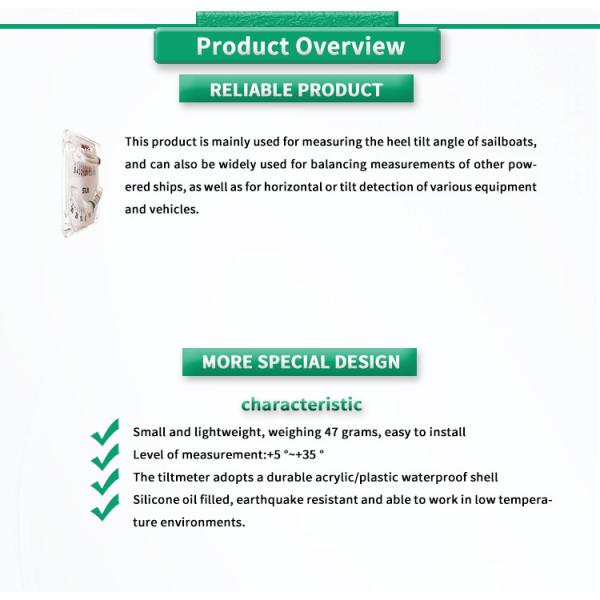UNIVO UBIS-8100Y Inclinometer Ship Heel Measuring Instrument with Dual Tube Level Gauge
