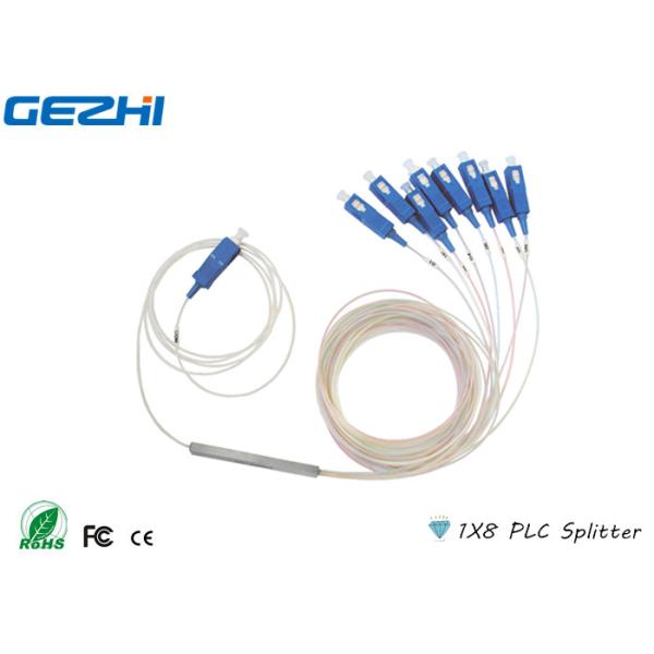 Based On Planar Waveguide Technology 1x8 PLC Splitter Stainless Steel Tube