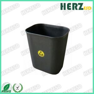 China Safe 15L ESD Trash Cans / Waste Bin Protection Range 10e6 To 10e9 Ohms wholesale
