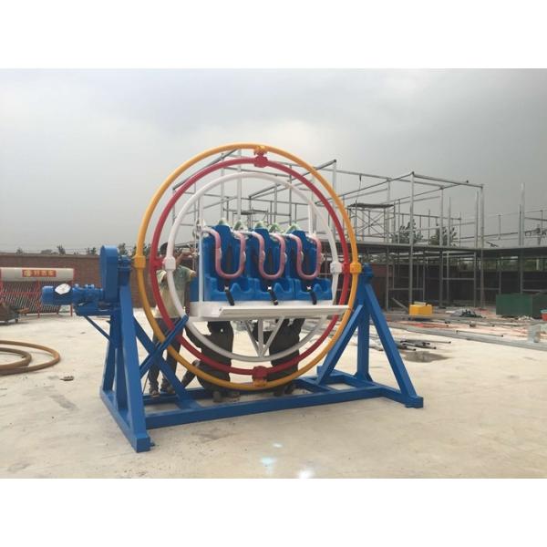 Adults 360 Degree Human Gyroscope Ride 6 Seats With Led And Music Function