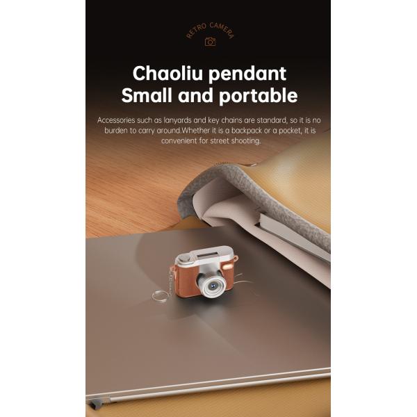 Y7000 Mini Camera With Screen HD 1080P 180° Rotation Portable Retro Ultra Compact Mini Camera