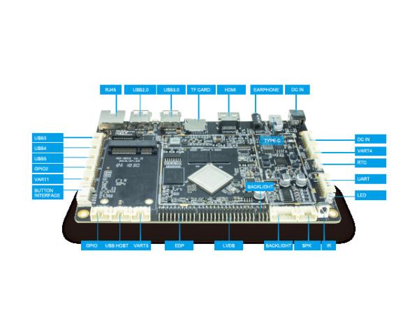 Quality ODM/OEM RK3288 Quad-core LVDS Control Board Android Linux Development Board for sale