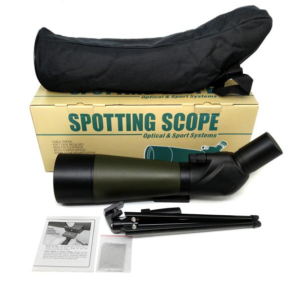 Hunting Optical Bak4 Spotting Scope 20-60x80 With Tripod And Cell Phone Adapter