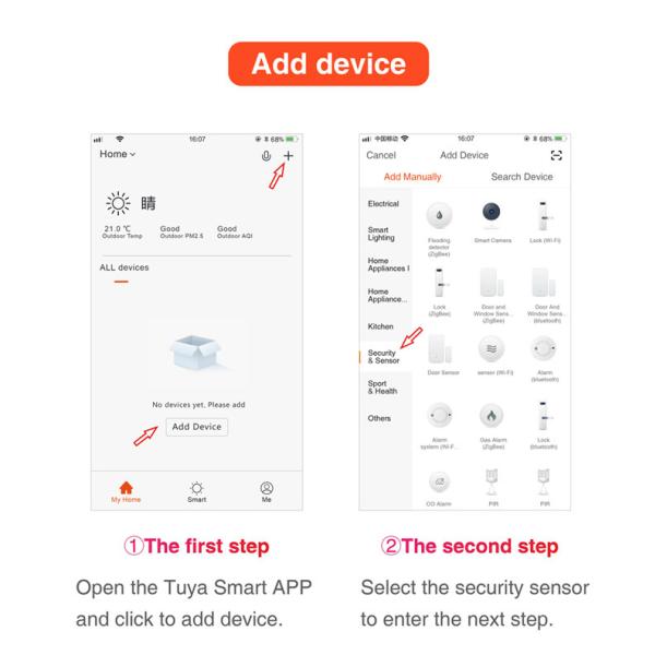 Tuya Motion Detection Pir Sensor Detector Wifi Movement Sensor Smart Life App Wireless Home Security System