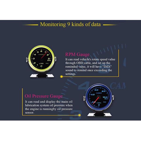 Battery Voltage Racing Car Gauge Meter Aluminum Ring 9 Colors
