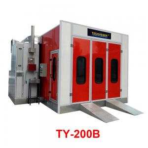 China Anti Flame Spray Vehicle Paint Booth With 4kw 5.5KW Centrifugal Fan 3 fold doors on sale