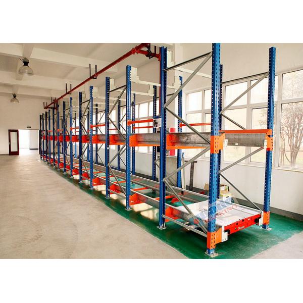 Channel Type Radio Shuttle Racking , High Density Warehouse Pallet Racking
