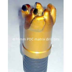 China Rocks Drilling Matrix Body PDC Drill Bit 76mm Diameter For Coal Mining wholesale