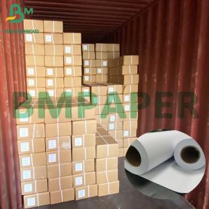 China Hi - Bright Plotter Paper Roll 20lb 24'' × 150' Clean Presentation Bond Paper wholesale