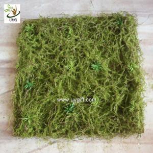 China UVG 30cm micro soft artificial grass mat with nylon moss for beach wedding decor GRS042 wholesale