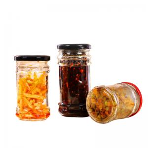 China 280ml BPA Free Glass Jam Jar Canning Mason Jars With Regular Lid Machine Made on sale