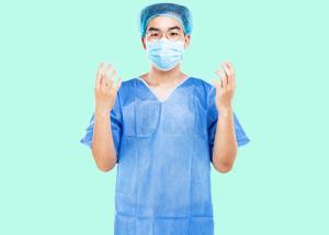 China OEM Design Disposable Scrubs Sets Medical Unisex Doctor Uniforms Nonwoven wholesale