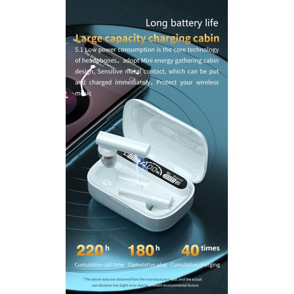 ROHS FCC Micro USB Port TWS Wireless Bluetooth Earphones For Running