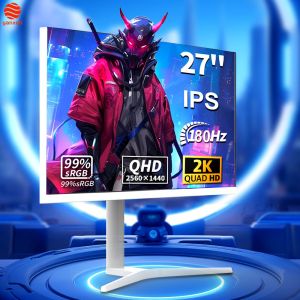 QHD IPS Panel Type 27 Inch Gaming Monitor 180Hz With RGB Lighting Adjustable