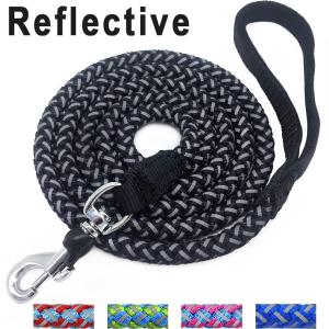 China 6 Foot Nylon Rope Dog Leash , Reflective Dog Leash For Large / Medium Dogs on sale
