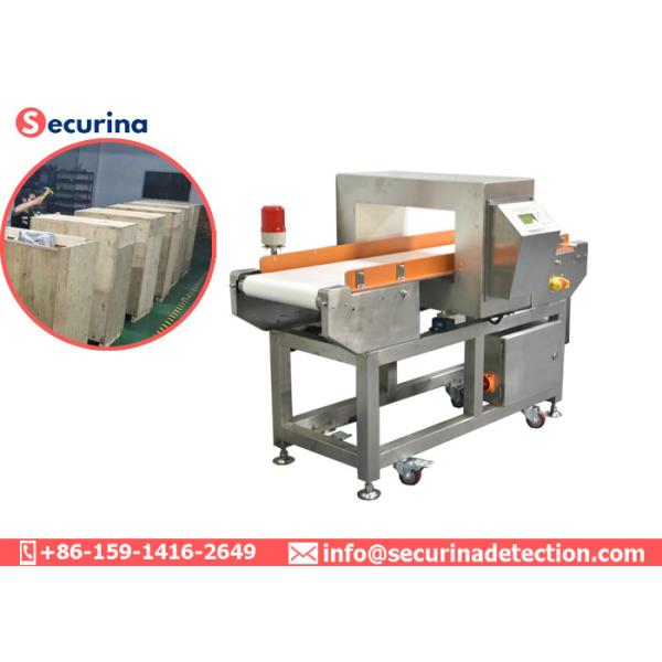 Audible / Visual Alarm Industrial Metal Detector Conveyor Fe/0.6mm Sus/1.2mm Sensitivity