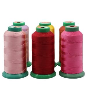 Customized 210d/3 250d/3 300d/3 420d/3 630d/3 Bonded Polyester Sewing Thread for
