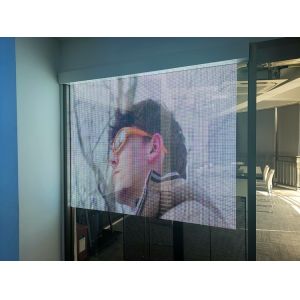 China Transparent led display 6mm 5V Retail Stores  Airports  Digital Billboards transparent led display screen on sale