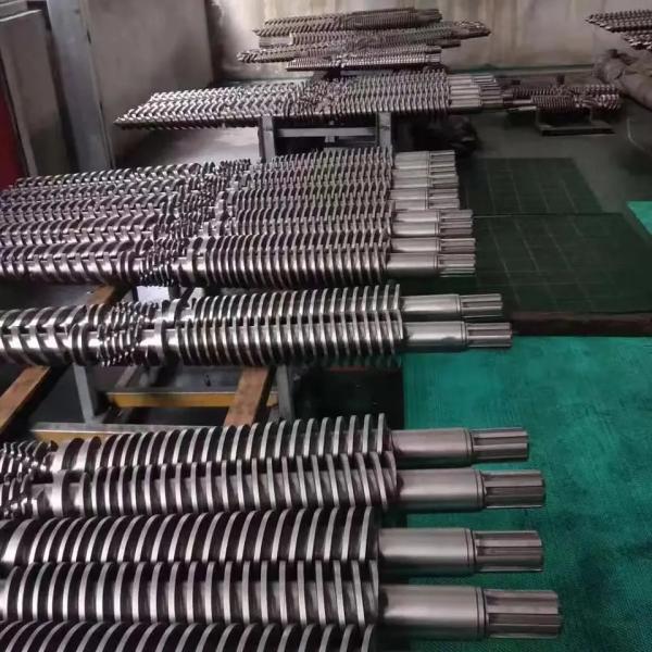 65/132 Conical Twin Screw Barrel For PVC Pipe Profile WPC Spc Pipe