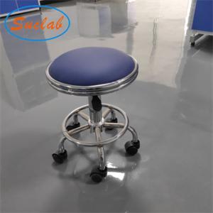 China High Quality Aluminum Alloy Durable Leather Lab Use ESD Stainless Chair with Foot Ring for sale on sale
