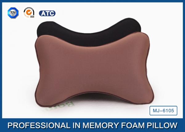 Quality Softest Car Seat Neck Pillow Bone Shaped Memory Foam Pillow With Jersey Fabric for sale